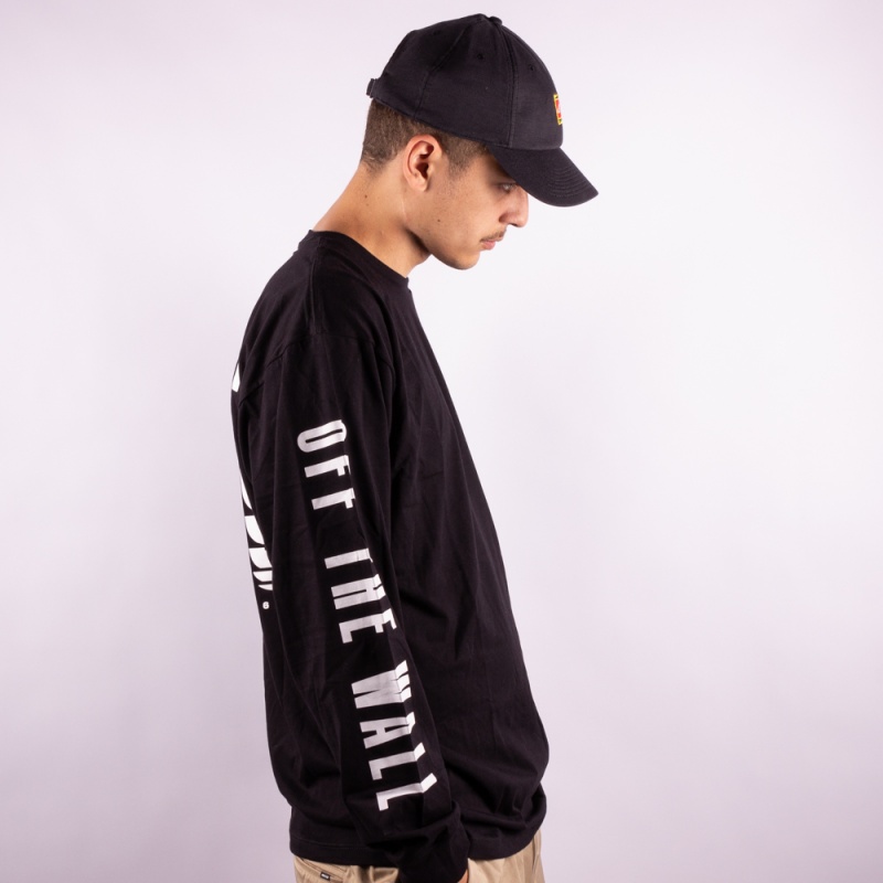 Camiseta Manga Longa Vans Reflect Preto